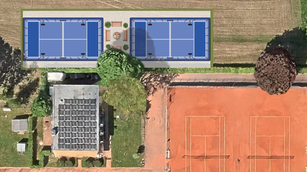 Luftbild Padelplätze